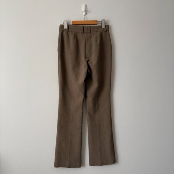 Aritzia Babaton Publish Pant High Waisted Boot Cut Mocha Tan Brown Size 4 - Picture 8 of 11